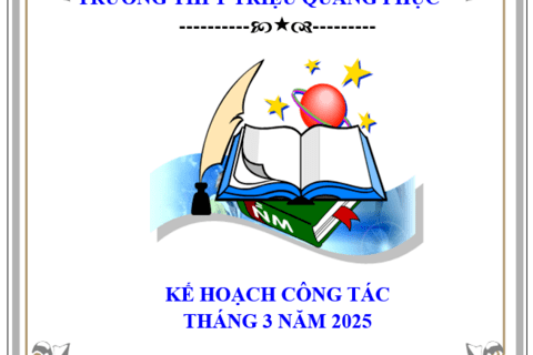 KẾ HOACH CÔNG TÁC THÁNG 3 NĂM 2025